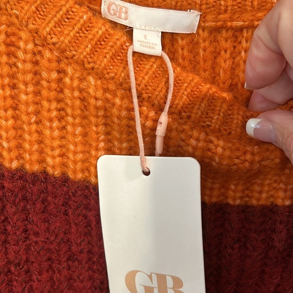 GB Multi Colored Striped Sweater - Picture 3 of 6